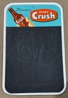 Vintage ORANGE CRUSH Menu Board Tin Soda Sign USA -Very Clean - Estate Found!