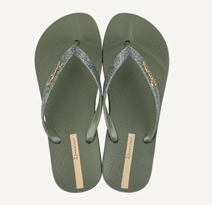 Ipanema Anat Lolita Fem Flip Flops IP.83140.AQ644 Green/Glitter Green NEW