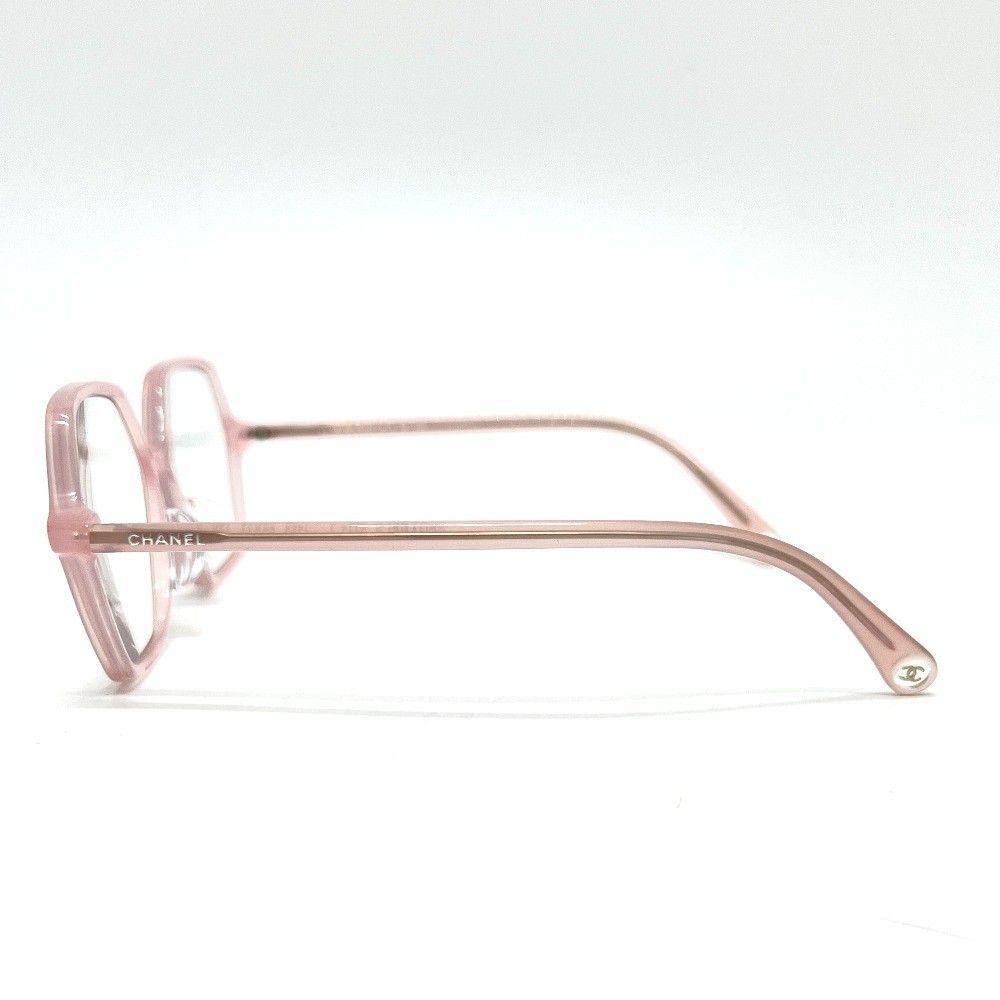 CHANEL 3447-A Hexagon Eyewear glasses Plastic pink | eBay display picture 1