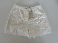 River Island Studios White Broderie Anglaise Relaxed Shorts Size XS
