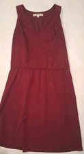 Women's THE LOFT Maroon Sleeveless Dress - Size 8
