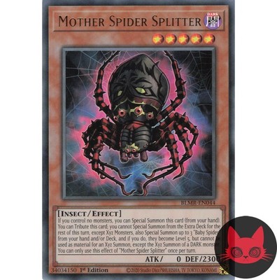Yugioh Mutterspinnenspalter BLMR-DE044 Ultra Rare 1. Auflage NM