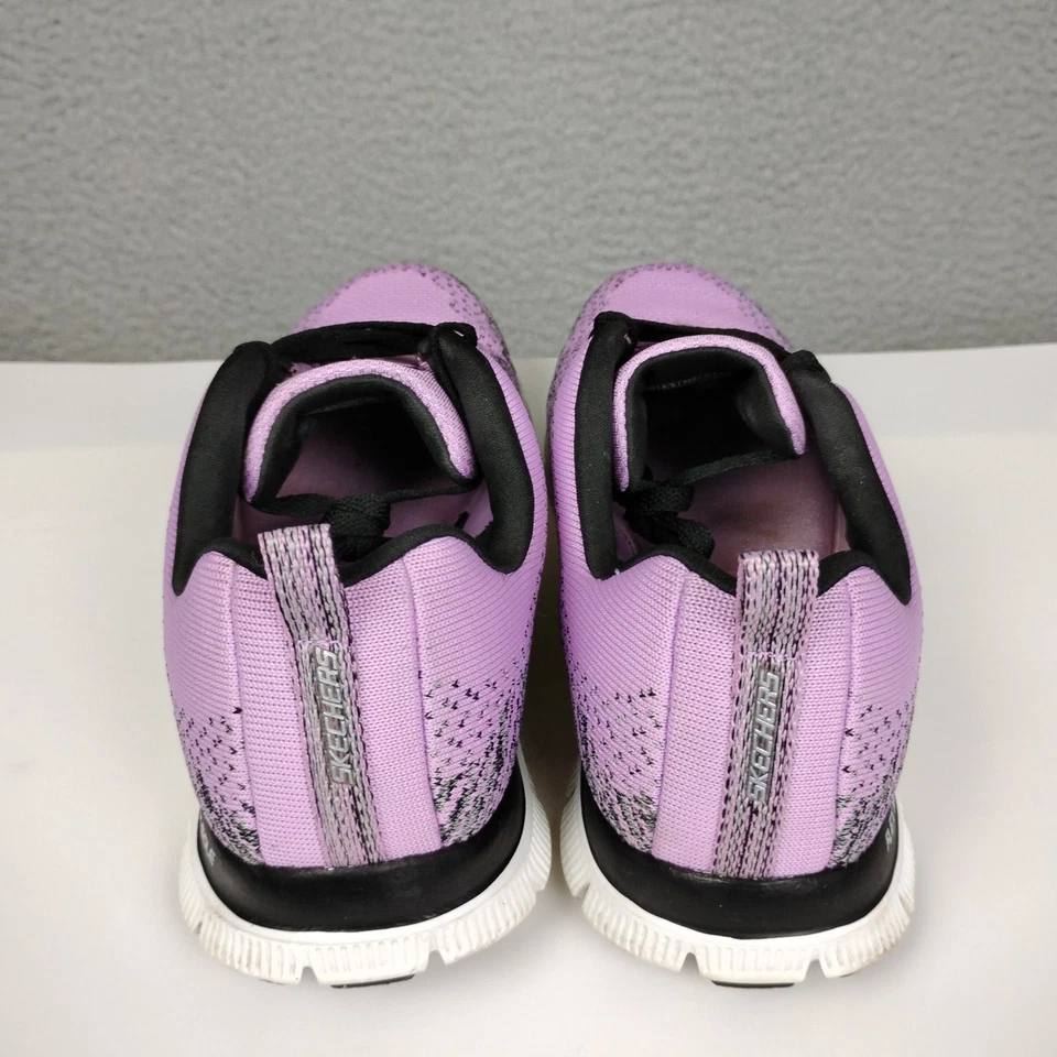 Skechers Zapatos Mujer 9.5 Lavanda Flex Appeal 2.0 Tenis Tejido Suela Flexible 11877 Foto 4 de 4