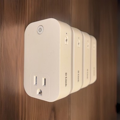 Four (4) D-Link Smart Plug Wi-Fi On/Off Works with Alexa & Google (DSP-W110) 