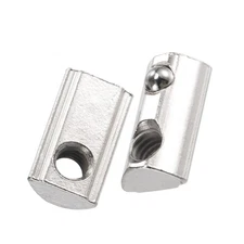 M6 Roll in Spring 8mm Slot T-nut with Ball for 3030 Series Rail Screws 50Pcs