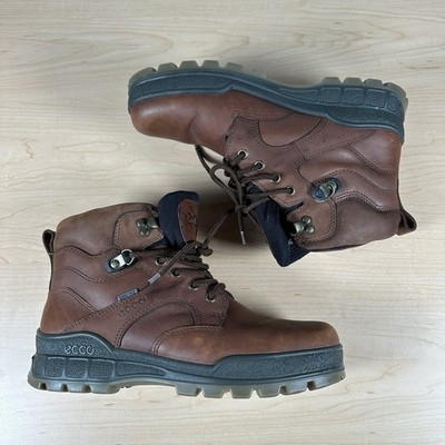 Ecco Track II Boots Moc Toe Waterproof Bison Size 41/ US 8 in Brown Leather