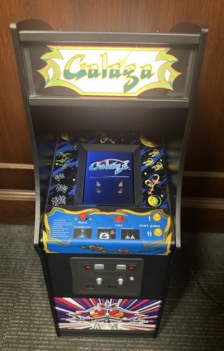 NUMSKULL QUARTER ARCADES GALAGA MINI ARCADE MACHINE (1/4 SCALE) - USED