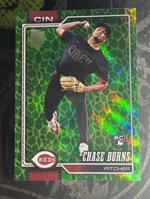2026 Topps Chase Burns #312 RC Easter Green Foil SP / also- Base Topps #312