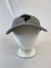 Bass Fish Baseball Cap Buckleback Hat Fishing Outdoors Ponytail Back Gray Casual