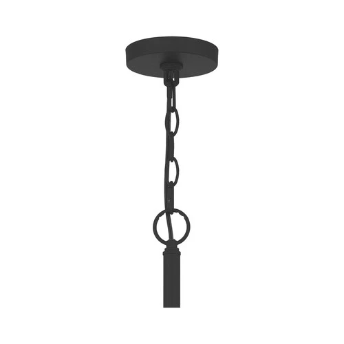 Abner 8-Light Chandelier in Matte Black - Picture 6 of 7