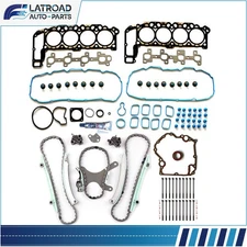 Timing Chain & Cover Gasket Head Gasket Bolts Set Fits 02 03 Dodge Ram 1500 4.7L