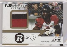 2022 Upper Deck CFL UD Game Jersey Patch 12/35 Ryan Davis #UD-RD Patch 0wr