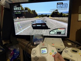 Sega Dreamcast (HKT-3020) Home Console with 2 Controllers & Game Bundle
