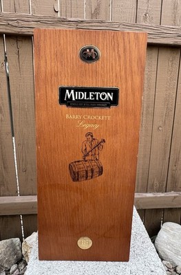 MIDLETON Barry Crockett Legacy Wooden Whiskey Display Box Book Single Pot Irish
