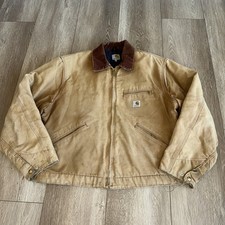 CARHARTT Brn blanket lined 125th Anniversary JACKET Made IN USA *