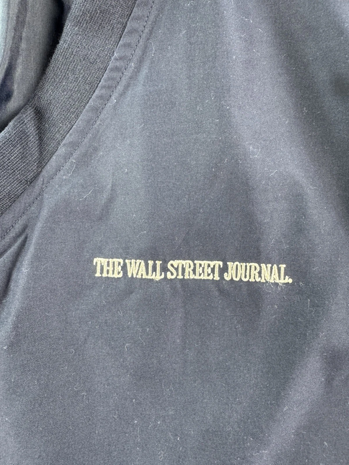 NWT Vintage The Wall Street Journal Vest Mens Large Navy Eversole Windbreaker - product detail image 2