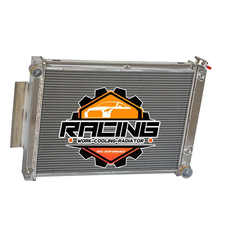 Radiador de aluminio de 23" con núcleo para Chevy Camaro Pontiac Firebird 1968 1967-1969 Foto 2 de 4