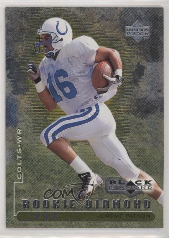 1998 Upper Deck Black Diamond Rookie Edition Triple /1000 Jerome Pathon RC 0a4v