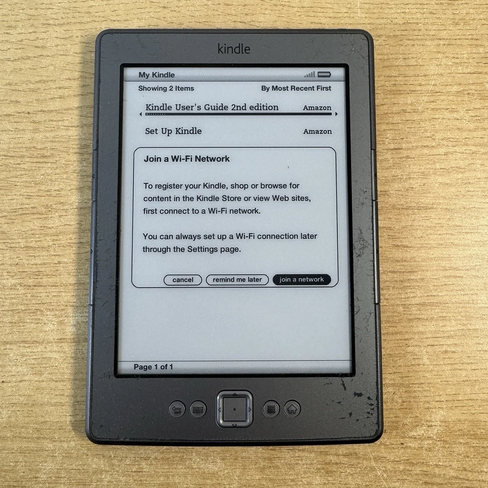 Amazon Kindle 4th Gen D01100 Wi-Fi 6" e-Book Grey Reader - Image 3 of 4