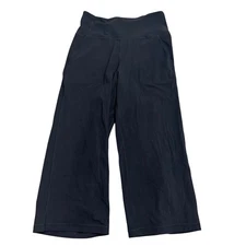 Lululemon Align Wide Leg Crop 23" Black Yoga Pants Size 8 Gym Casual