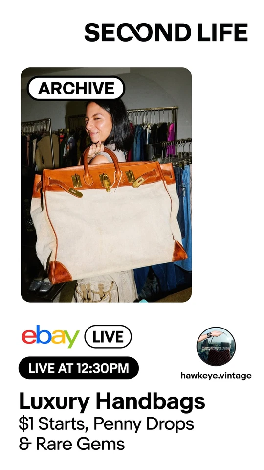 HAWKEYE VINTAGE x EBAY LIVE | SECOND LIFE MARKETS | $1 STARTS. NO RESERVE.