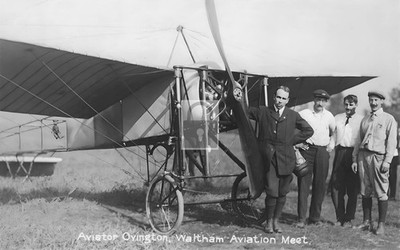 Aviator Ovington Waltham Aviation Meet Squantum Massachusetts MA - Reprint