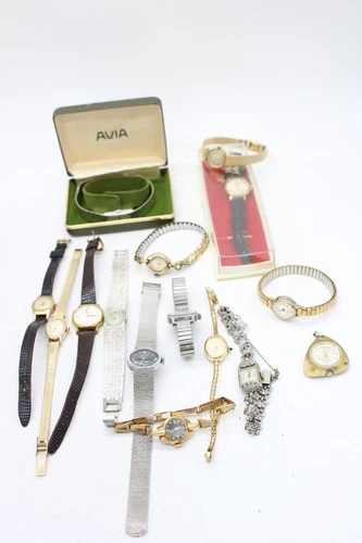 Fx15 Vintage Ladies Manual Wind Wristwatches Inc Sekonda, Montine Working