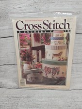 Cross Stitch Country Crafts Magazine, 1991, 25 Projects,pastel Linen,primer