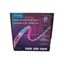 Govee Smart RGBIC Pro 49.2 ft LED Strip Lights – 64+ Scenes & Music Sync New