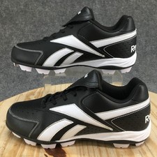 NEW Reebok Shoes Mens 10.5 Prospect Low MRT Baseball Cleats Sneakers Black White