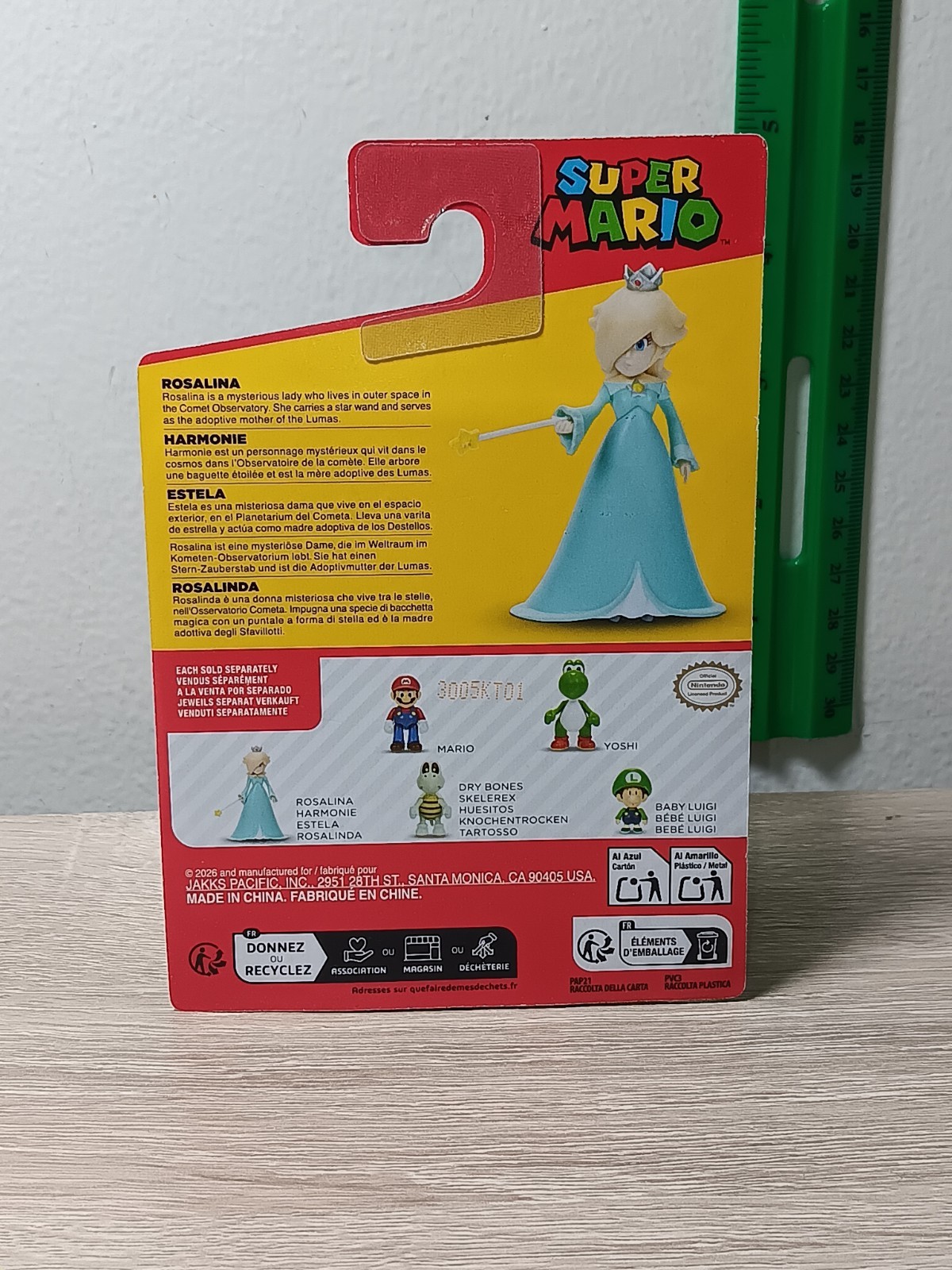 *FREE SHIP* 2.5" ROSALINA Super Mario World of Nintendo Figure Jakks Pacific