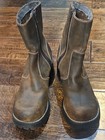  Skechers Leather Platform Chunky Boots Zip Block Heel Size 3.0 Must See🔥🔥🔥🔥 — photo 4