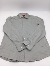 Hugo Boss Men's Slim Fit Geometric Print Long Sleeve Dress Shirt Multi 39 15.5