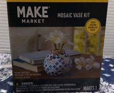Make Market Mosaic Vase Kit for Adults DIY Art Crafts Brand New Factory Sealed