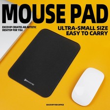 Mini Mouse Pad Non Slip Rubber Base Stitched Edge for Laptop PC Gaming Office