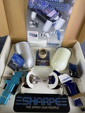 Vintage SHARPE HVLP Paint Gun Spray Kit Cobal...