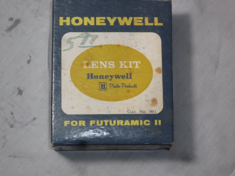 Vintage 1961 Honeywell Futuramic II Accessory Lens Kit Wide Angle Bounce Closeup