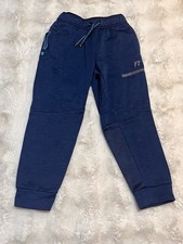 Russell Athletics Boys Blue Active Sweatpants Small 6/7 Drawstring Pockets