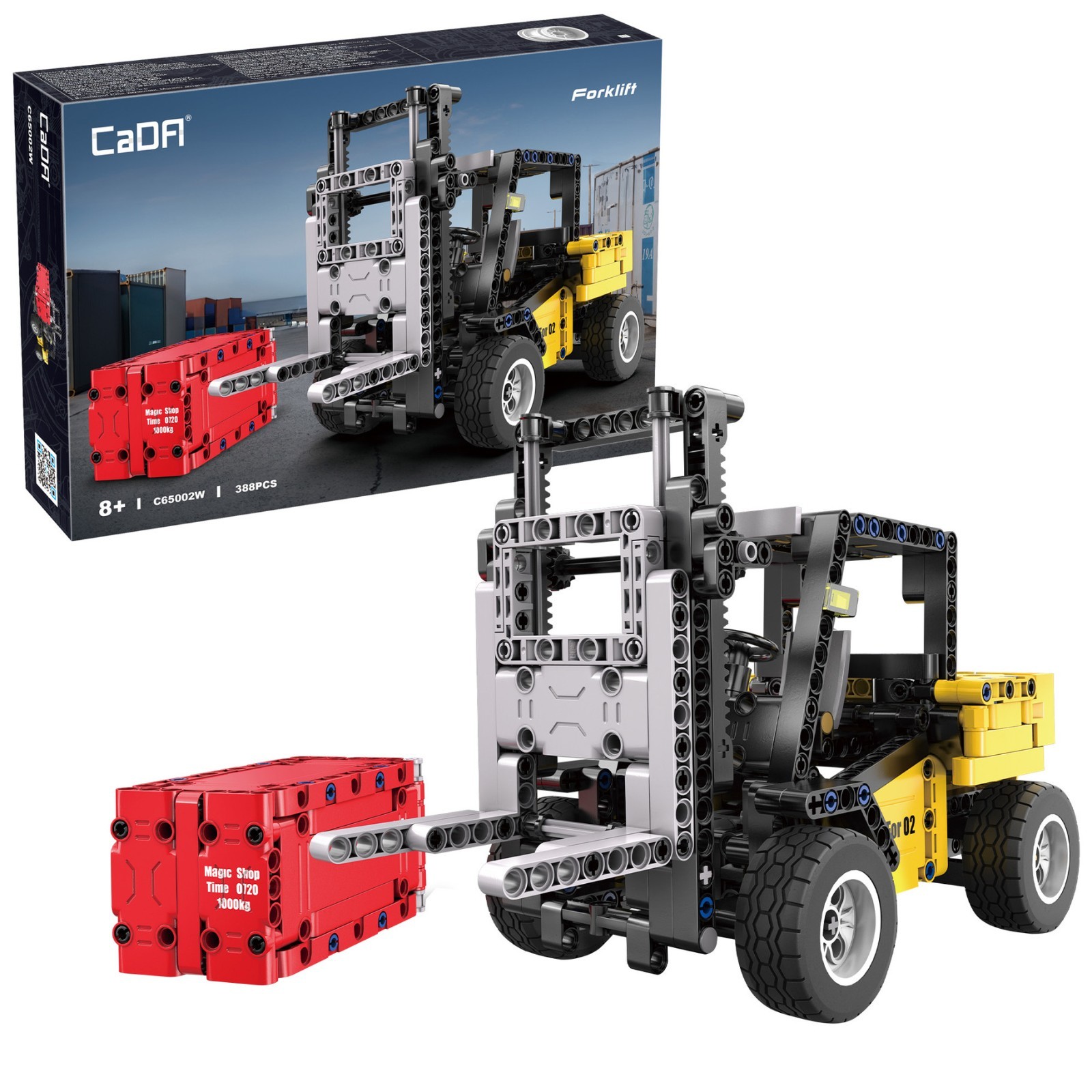 CaDA Forklift 388pc Brick Model Age 8+ - C65002W