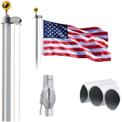 Rust-Proof 20FT Residential/Commercial Flag Pole