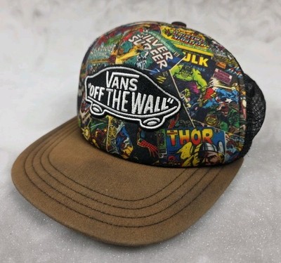 VANS x MARVEL UNIVERSE Comic Book Adult Mesh SnapBack Trucker HAT Movie