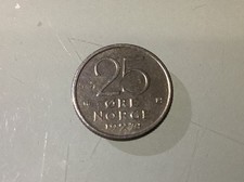 Norway 25 Ore 1974 Circulated