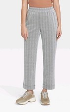 Women's High-Rise Slim Straight Fit Ankle Pull-On Pants - A New Day Gray Medium