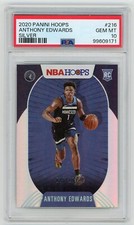 2020 Panini Hoops Silver /199 Anthony Edwards RC #216 PSA 10 NICE L@@K!