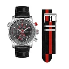 Rotary GS03641/04/KIT Men's Interchangeable Chronograph Leather Strap Watch.