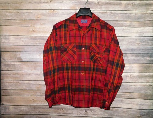 Vintage Pendleton M L Red Blue Yellow 