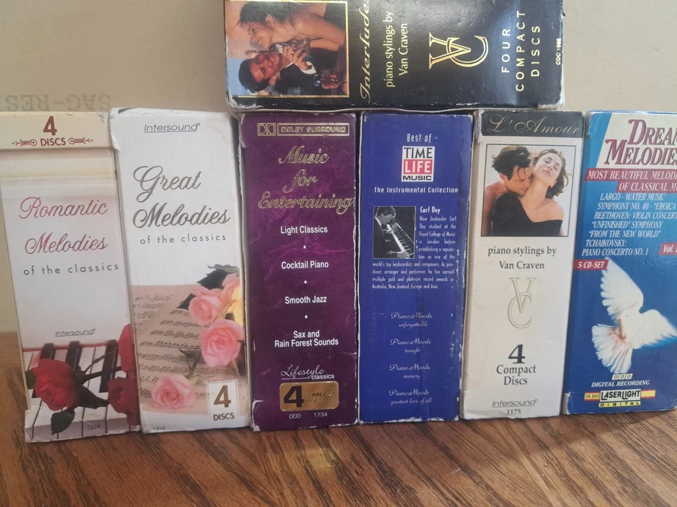 LOT OF 10 - Classical Music / Melodies / Piano - Time Life / Laserlight Box Sets - Imagem 2 de 3