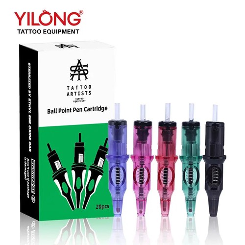 Tattoo Ball Point Pen Cartridge Integrated Bollpoint Pen Tattoo Practice Tools - Picture 21 of 29