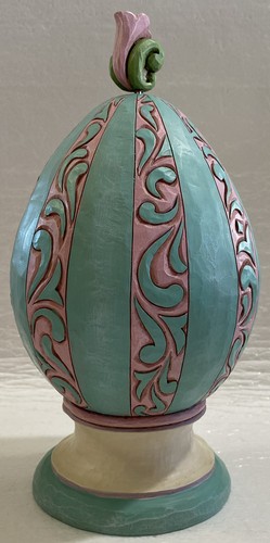 Jim Shore Heartwood Creek ~ Osterei mit rotierender Hasenszene Figur Neu im Karton - Bild 10 von 22