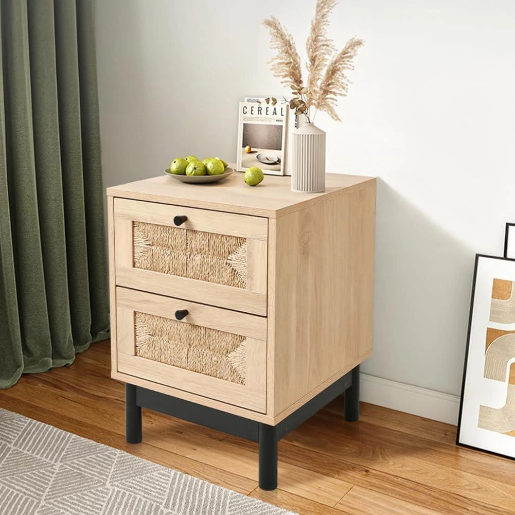 Light brown bedside table deals